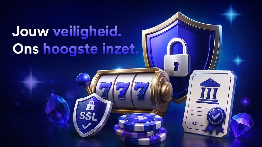 slotslot met beveiligingsbadge, SSL-schild en licentie-icoon
